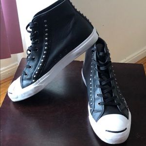 Rock and Republic Leather Studed Sneakers